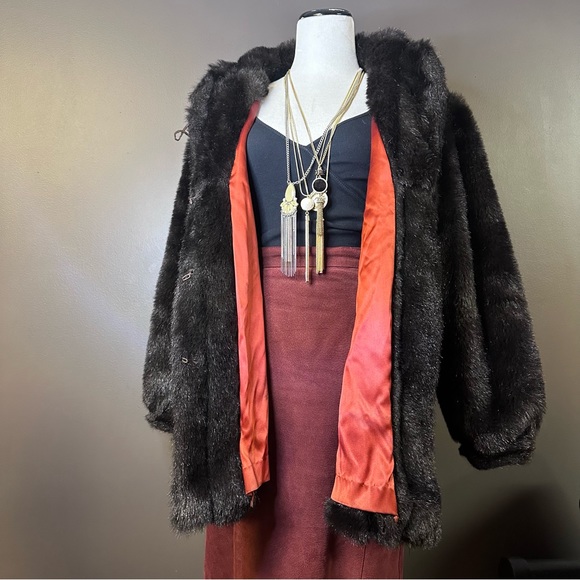 Vintage DonnyBrook Faux Fur Coat - Picture 1 of 8